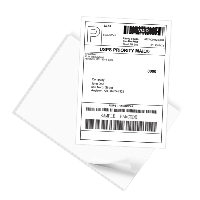 9527 Product 50 Labels 8.5x11 Labels Shipping Address Labels for Laser/Ink Jet Printer, 50 Sheets - Image 1